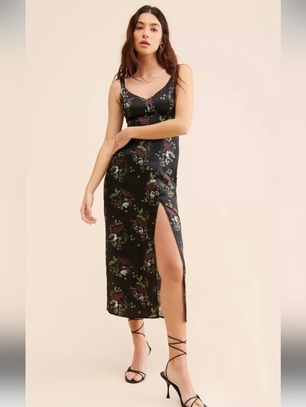 Urban Outfitters Mikayla Floral Midi Dress